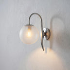 Brass Globe Wall Sconce