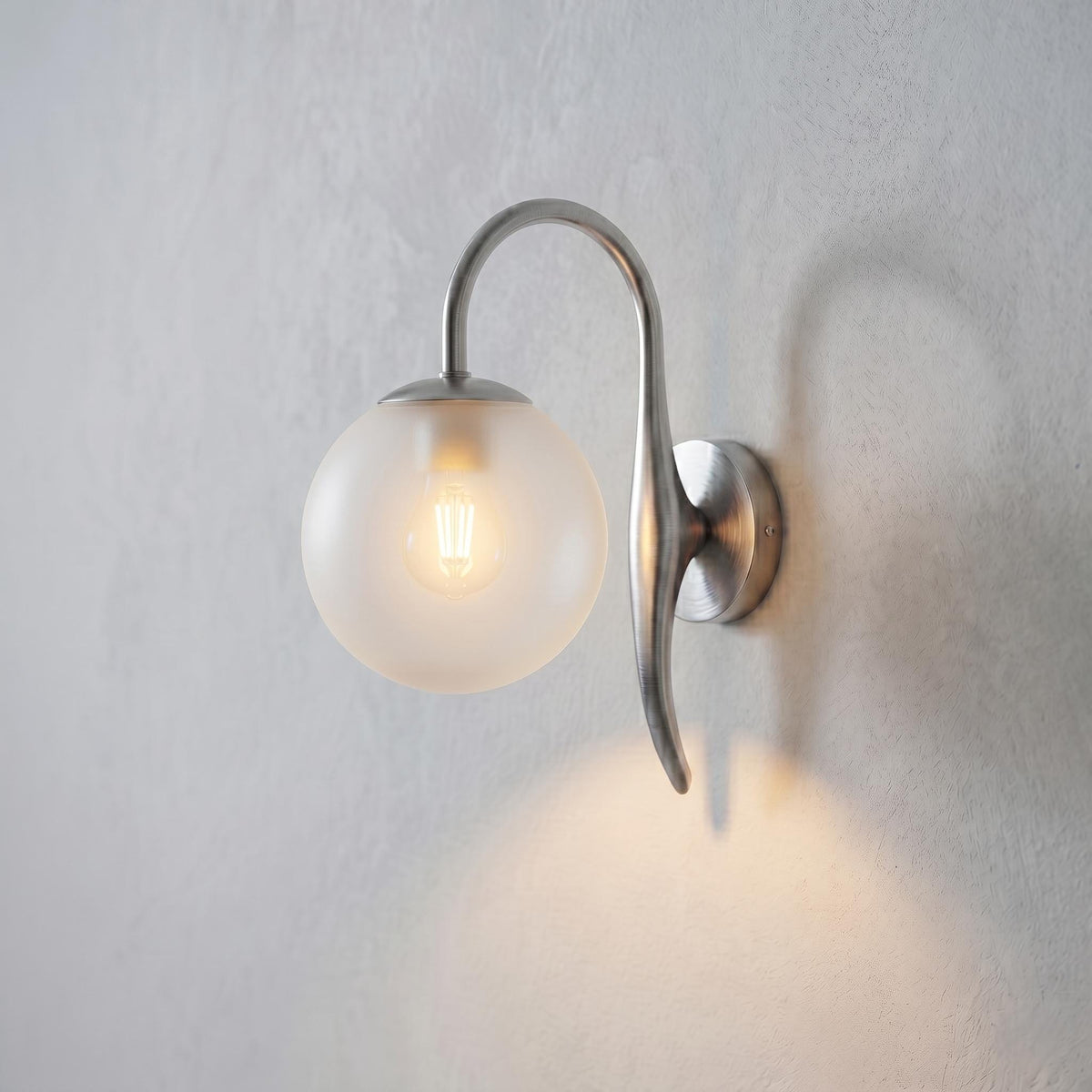 Brass Globe Wall Sconce