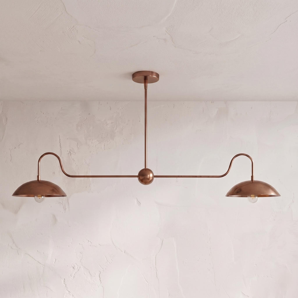 Solid Brass Linear Chandelier