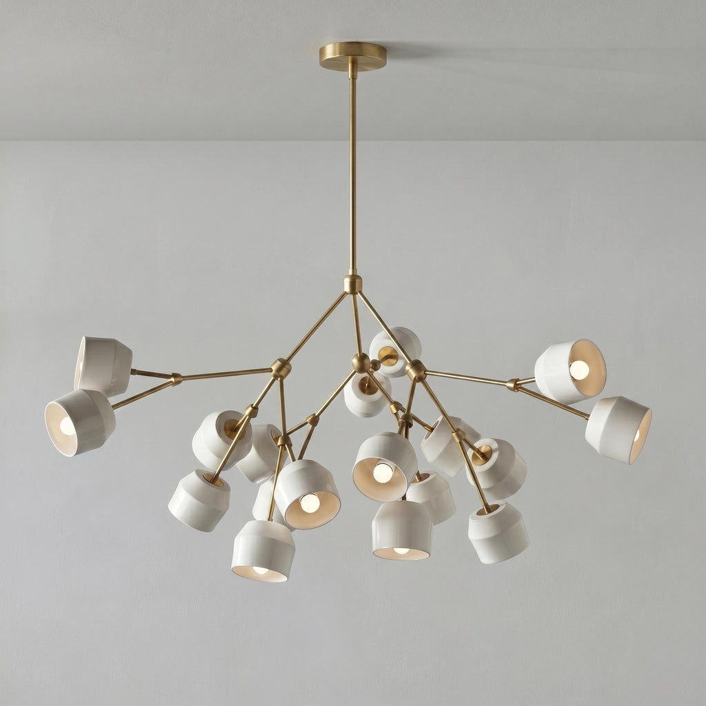 Architectural Large Branching Chandelier
