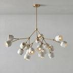 Architectural Large Branching Chandelier