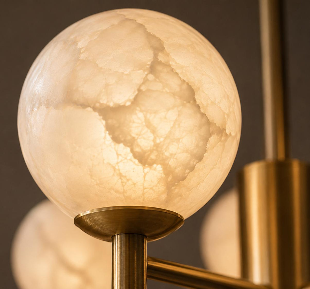 Alabaster Globe Chandelier
