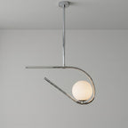 Sculptural Brass Chandelier