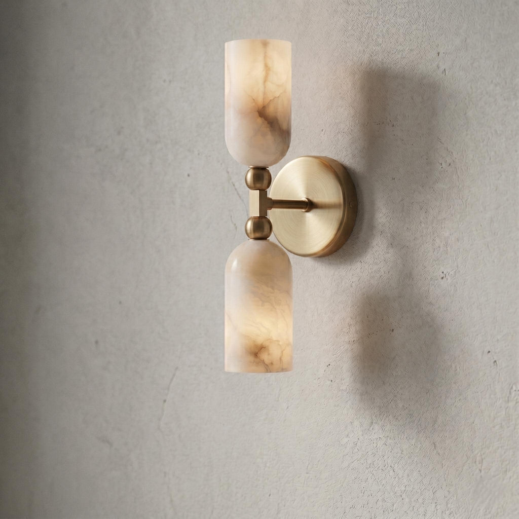Natural Alabaster Wall Sconce