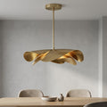 Modern Sculptural Brass Pendant Light