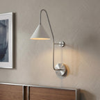 Modern Brass Swing Arm Wall Sconce