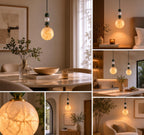 Alabaster Globe Pendant Light