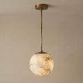 Alabaster Globe Pendant Light