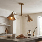 Brass Linear Chandelier