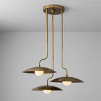 Modern Brass 3 Light Chandelier