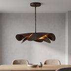 Modern Sculptural Brass Pendant Light