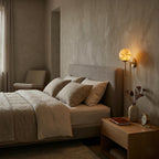 Alabaster Globe Wall Sconce