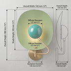 Brass Halo Sconce