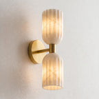 Fluted Alabaster Wall Sconce
