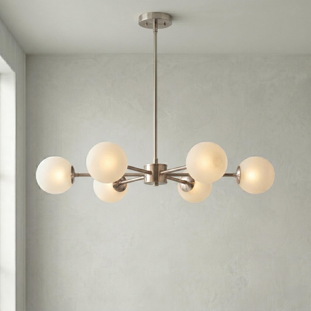 6 Light Globe Chandelier