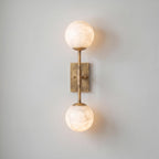 Alabaster Globe Wall Sconce