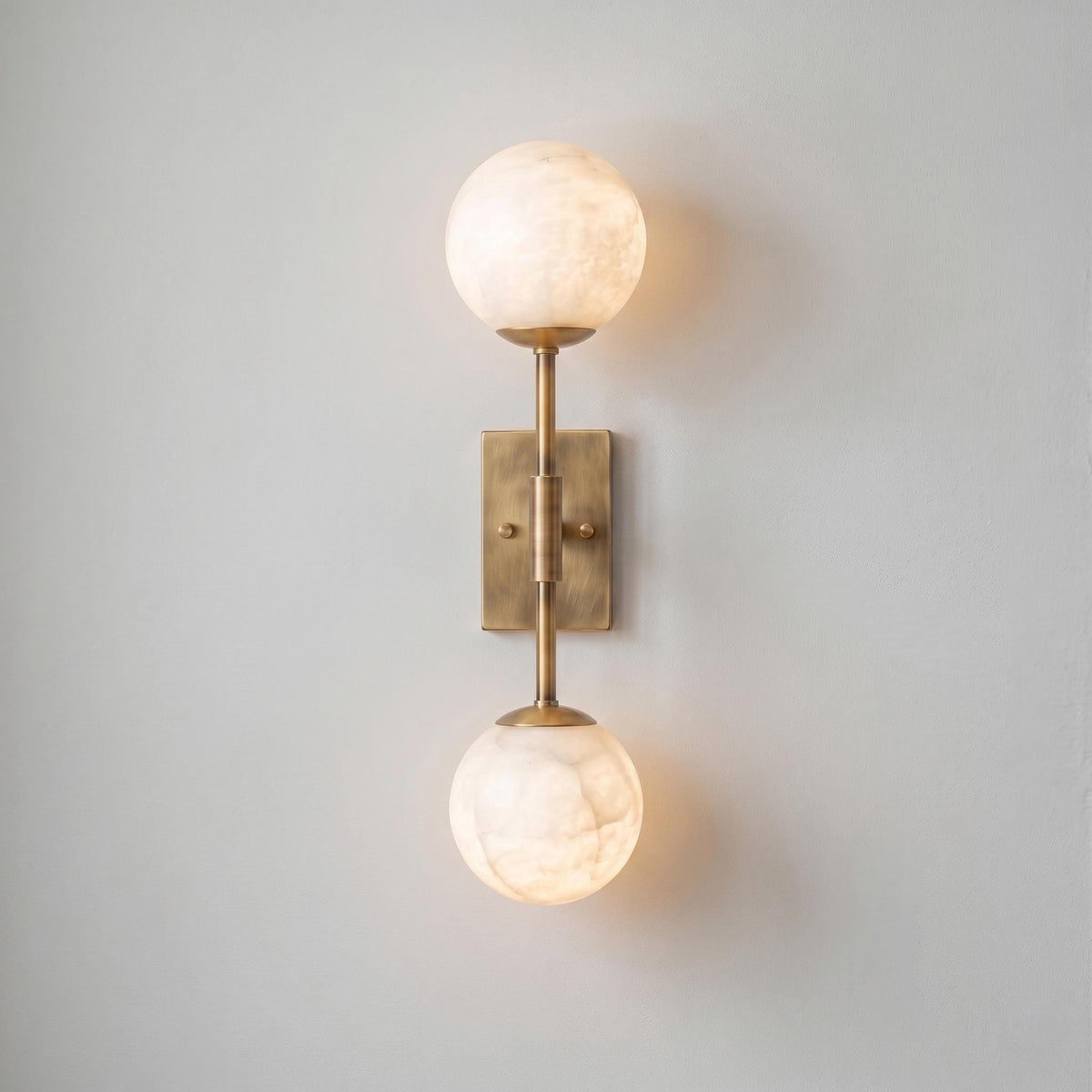 Alabaster Globe Wall Sconce