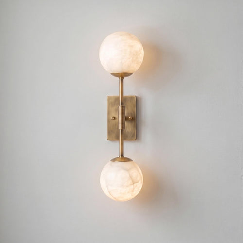 Alabaster Globe Wall Sconce