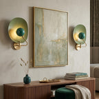 Brass Halo Sconce