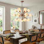 Sputnik Chandelier, 17 Light Globe Chandelier