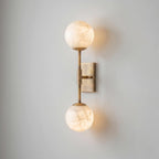 Alabaster Globe Wall Sconce