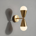 Modern Brass Double Sconce