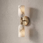 Fluted Alabaster Wall Sconce