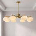 Brass Globe Chandelier