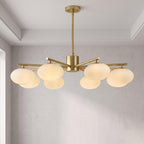Brass Globe Chandelier