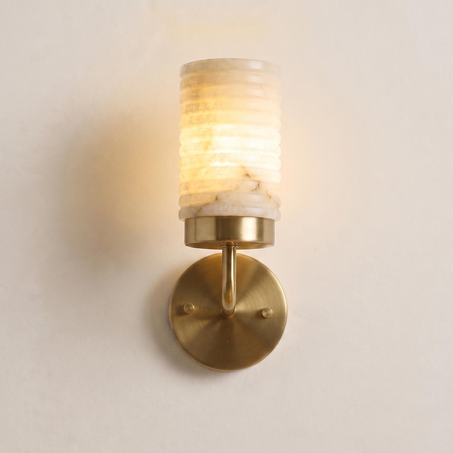 Luxury Alabaster Wall Sconce, Brass Wall Light, Luxury Bathroom Vanity Light, Modern Stone Sconce, Custom Finish Fixture