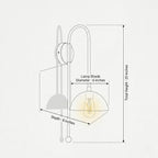 Modern Brass Wall Sconce