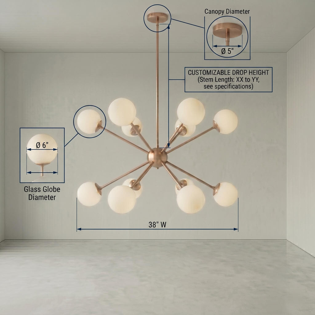Sputnik Globe Chandelier