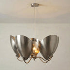 Handcrafted Brass Petal Chandelier