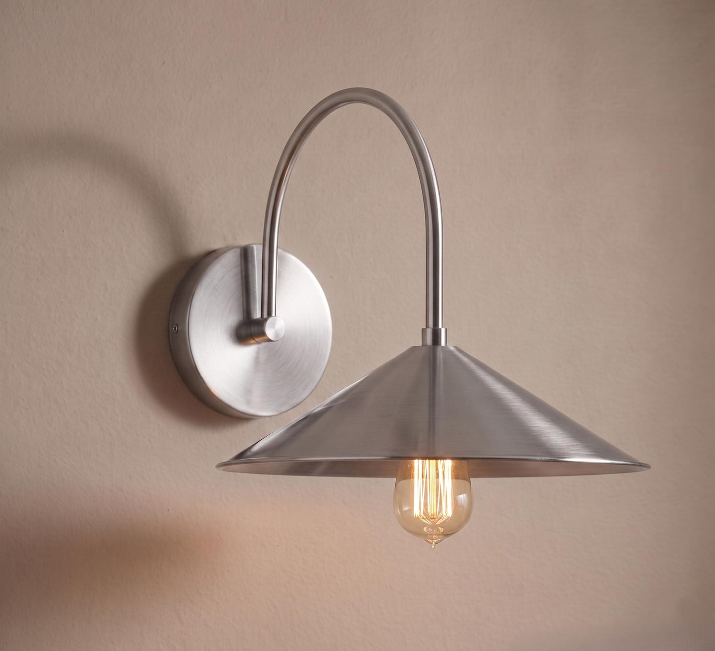 Modern Brass Dome Wall Sconce – 12 Mid Century Industrial Lamp – Kitchen Bedside Lighting Fixture