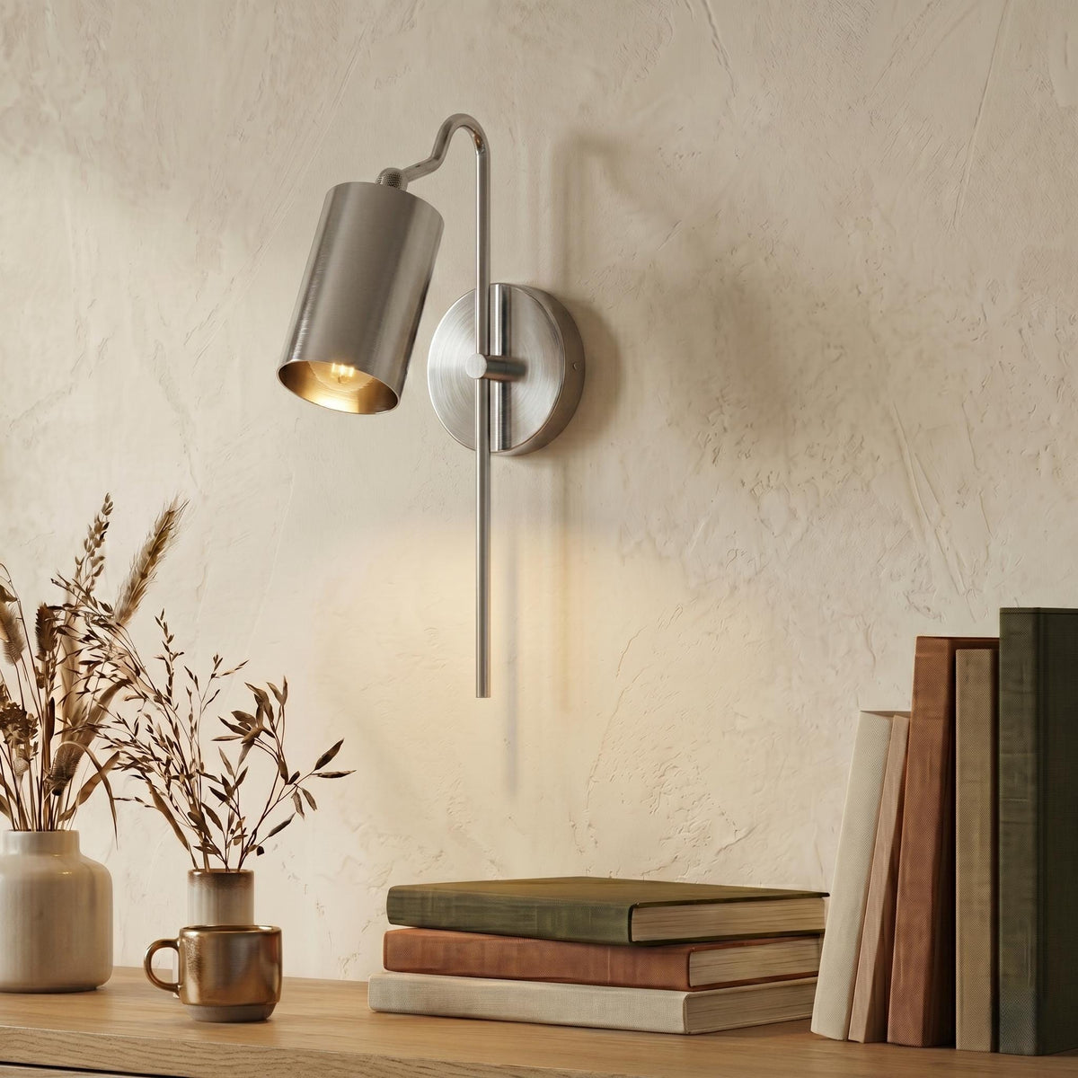 Modern Brass Adjustable Wall Sconce