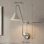 Modern Brass Swing Arm Wall Sconce
