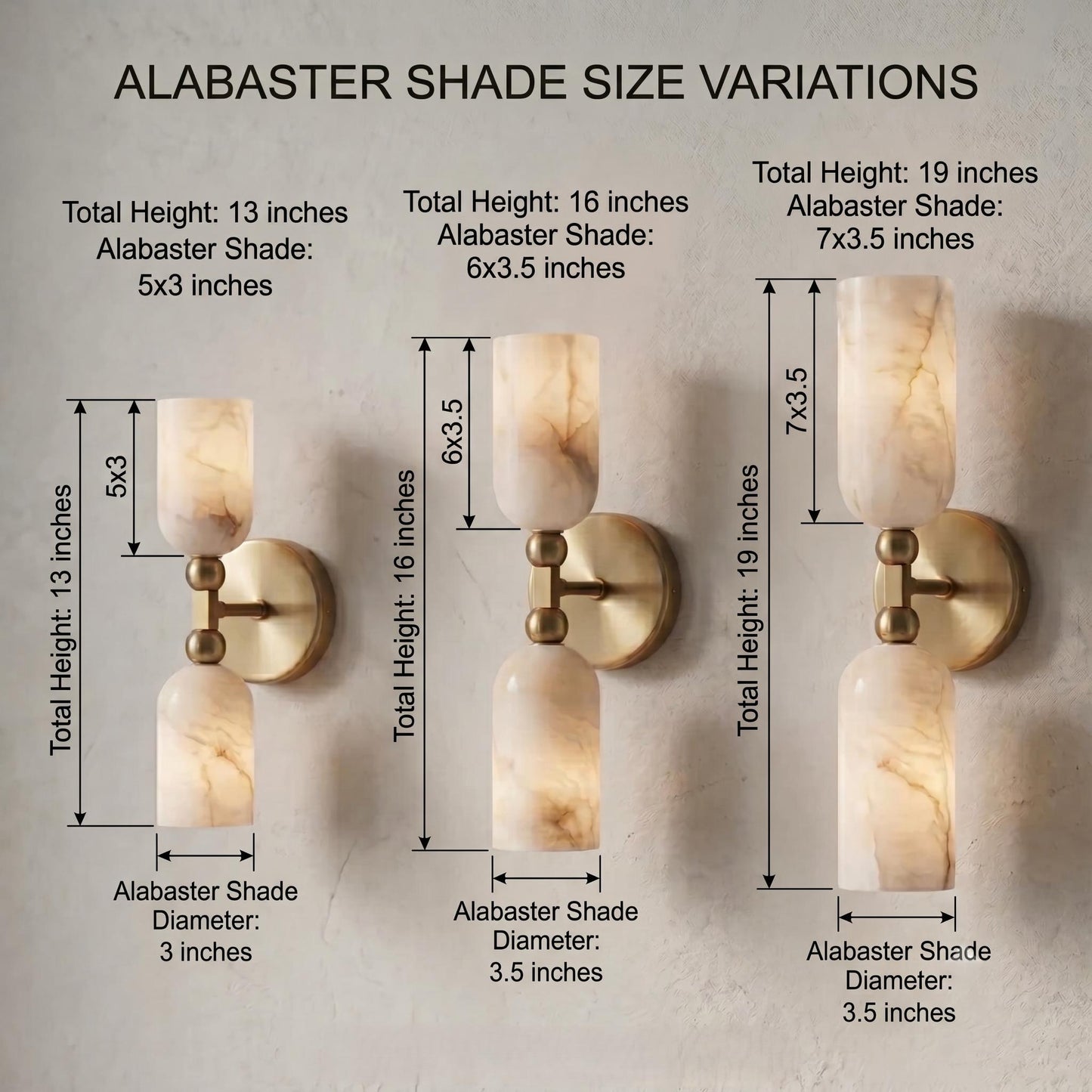 Natural Alabaster Wall Sconce, Brass Wall Light, Luxury Bathroom Vanity Light, Modern Wall Fixture, Custom Finish Lighting