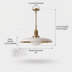 Antique Brass Pendant Light
