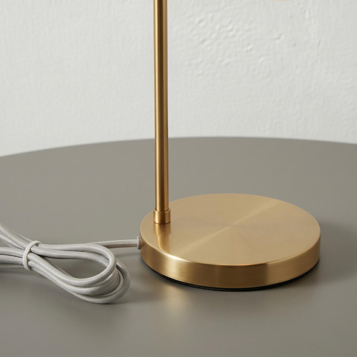 Modern Brass Globe Table Lamp – Frosted Glass Ball, Mid Century Desk Light