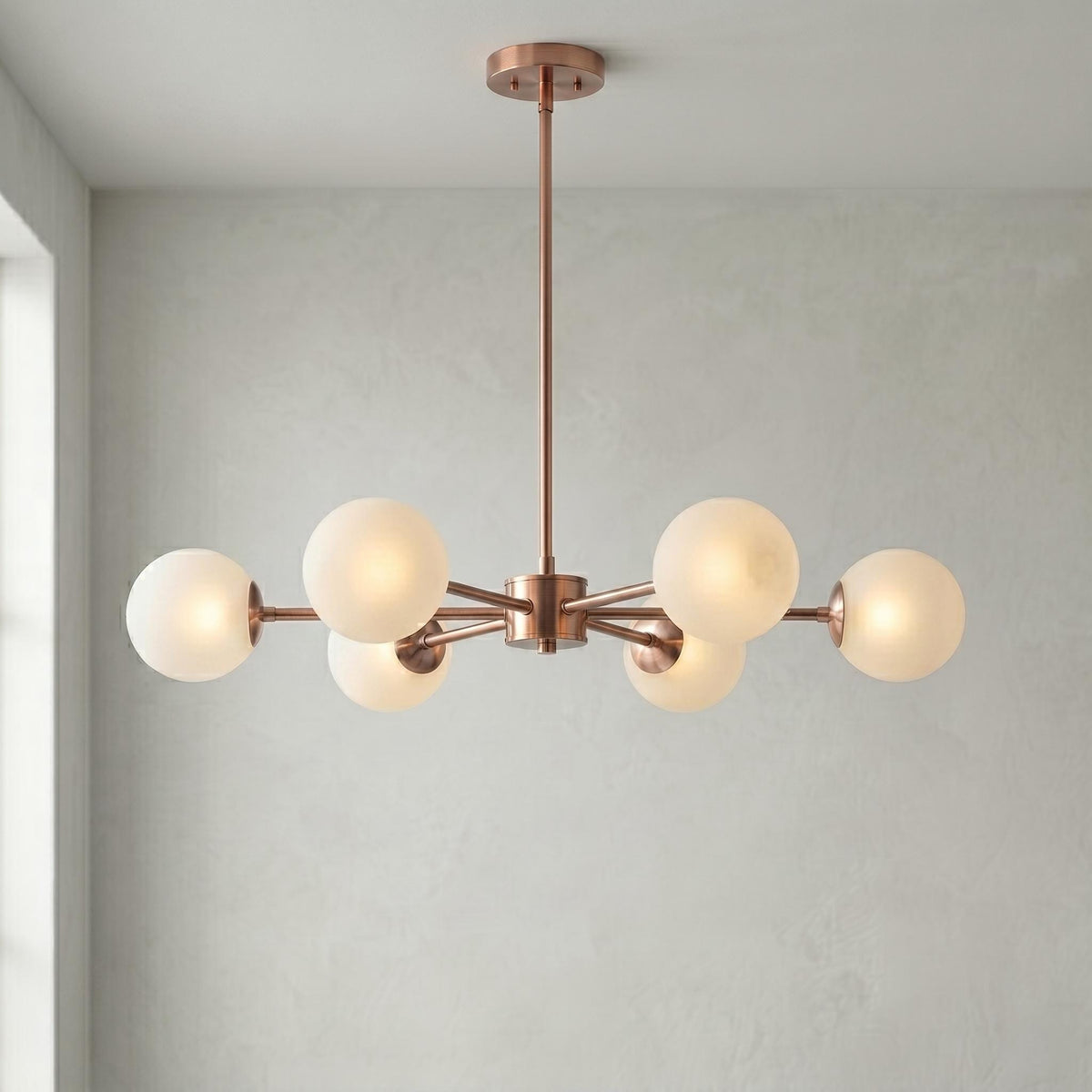 6 Light Globe Chandelier