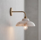 Natural Alabaster Wall Sconce