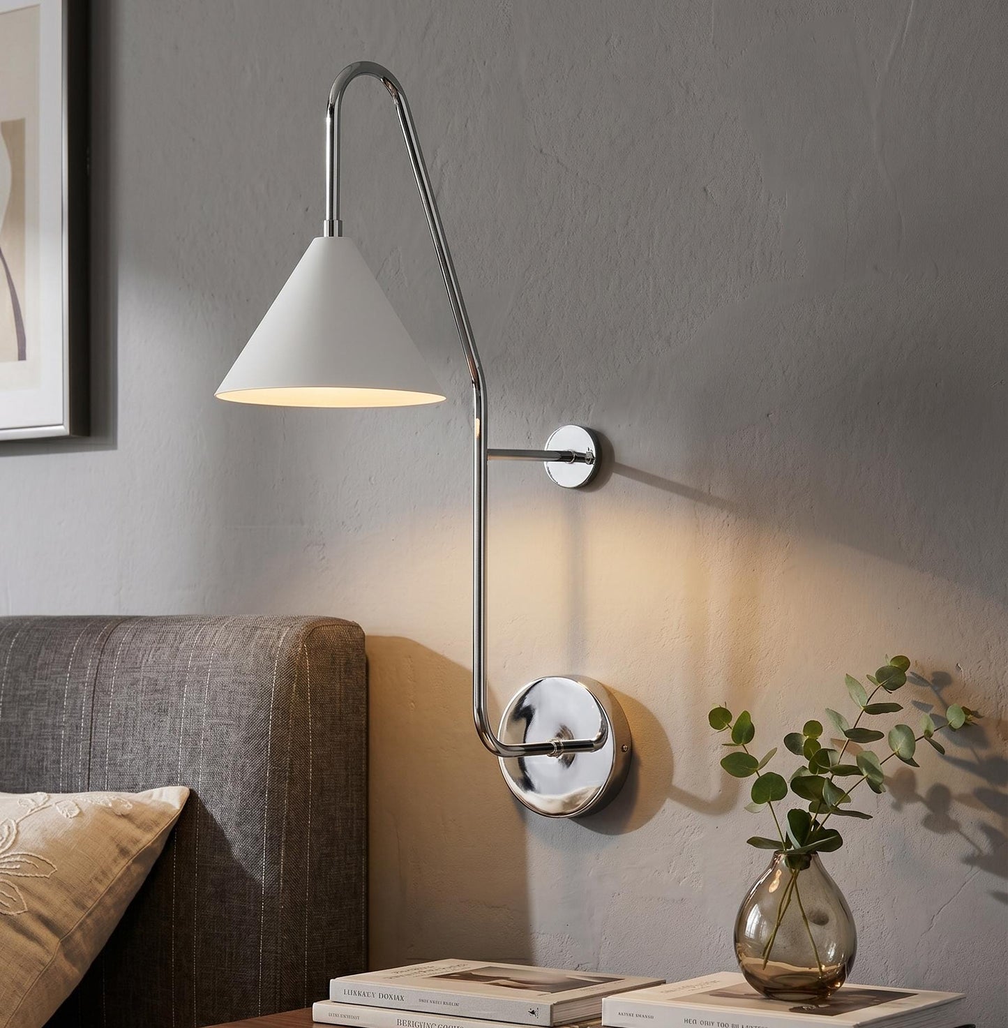 Modern Brass Swing Arm Wall Sconce – 29 Adjustable Reading Lamp Fixture