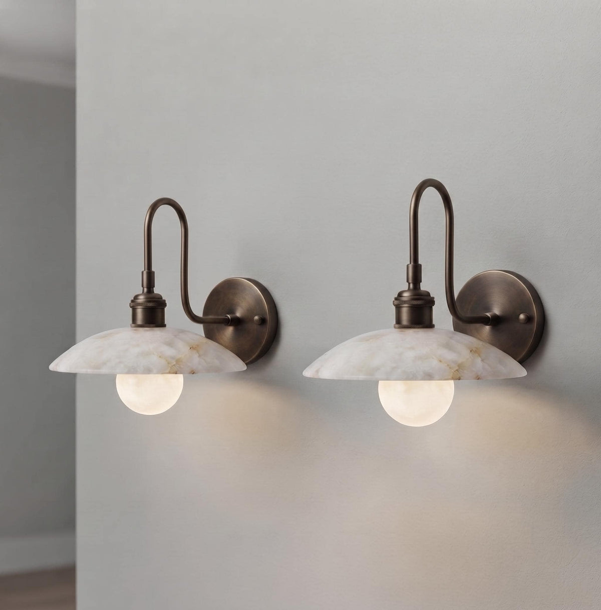 Alabaster Wall Sconce