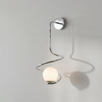 Sculptural Brass Spiral Sconce