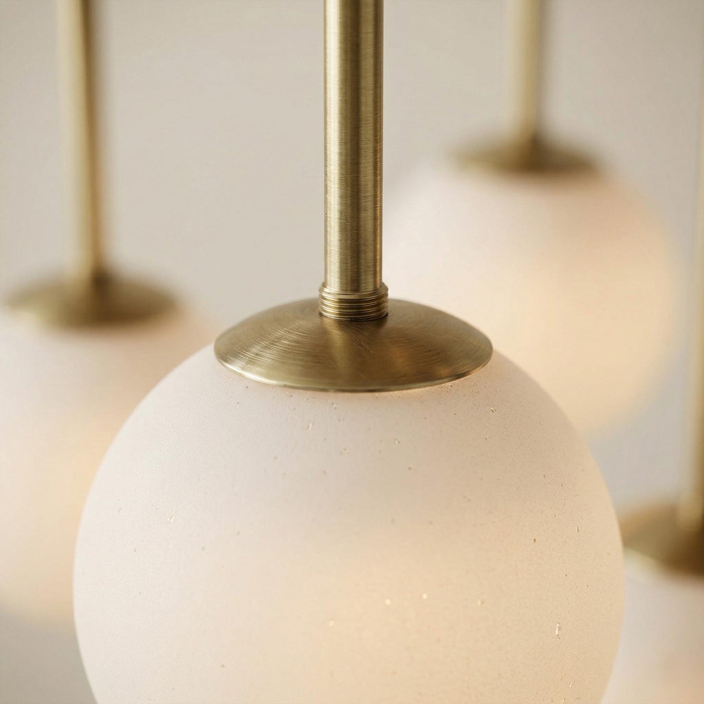 Large Brass Cluster Chandelier | Multi Globe Pendant Light, Staircase Lighting Fixture
