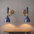 Adjustable Brass Swing Arm Sconce