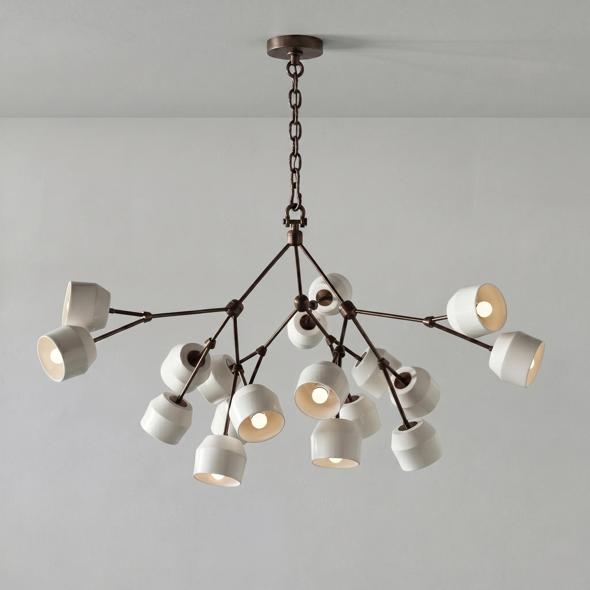 Architectural Large Branching Chandelier