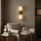 Natural Alabaster Wall Sconce