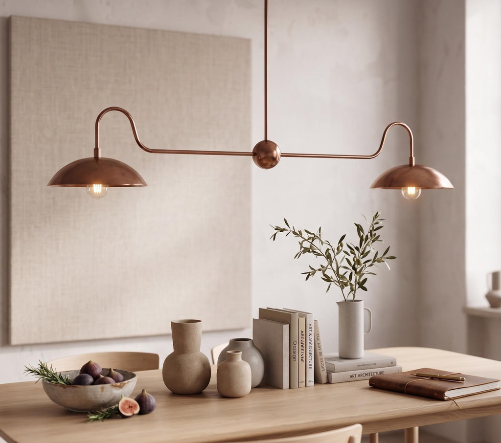 Solid Brass Linear Chandelier