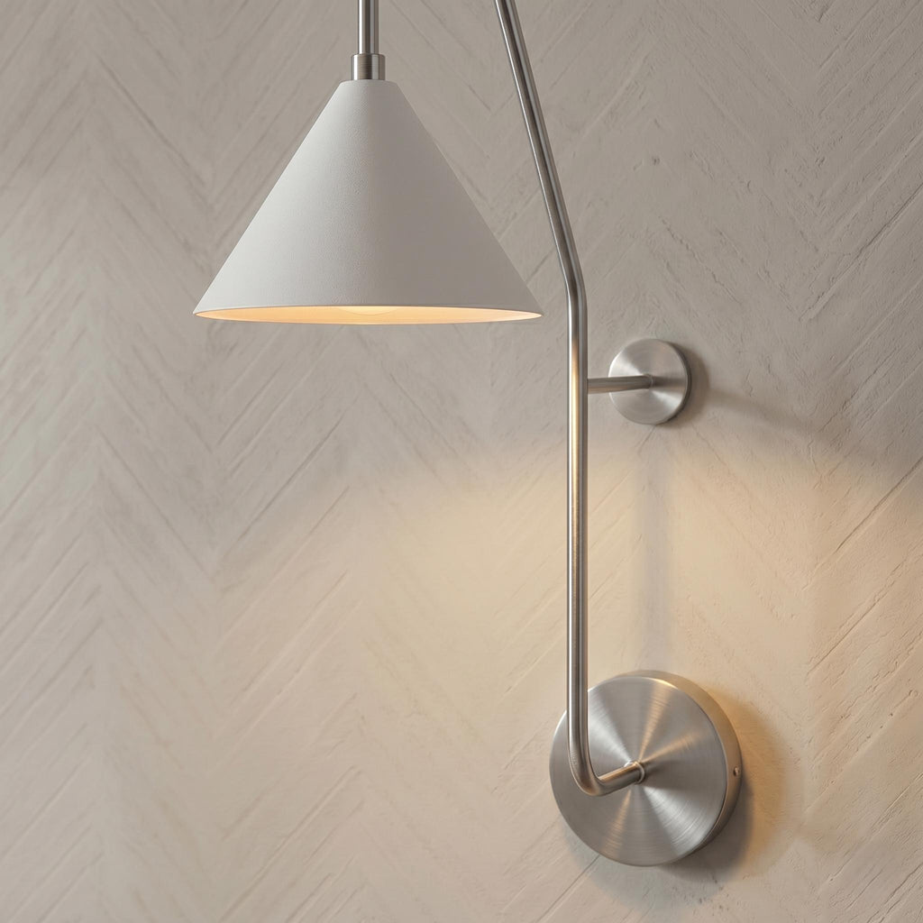 Modern Brass Swing Arm Wall Sconce